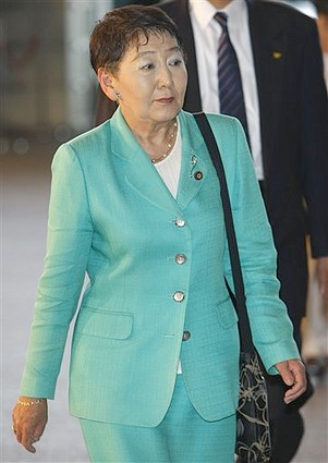 Keiko Chiba, new justice minister of Japan (AP Photo/Shizuo Kambayashi) 